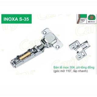 Bản lề Cariny S35 chất liệu inox Sus304 góc mở 110 độ