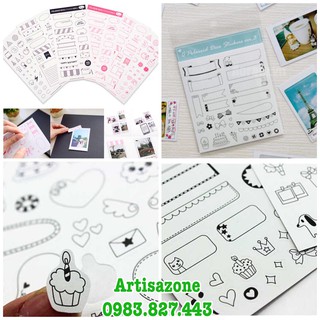 Bộ sticker sinh nhật - Bộ 06 tờ