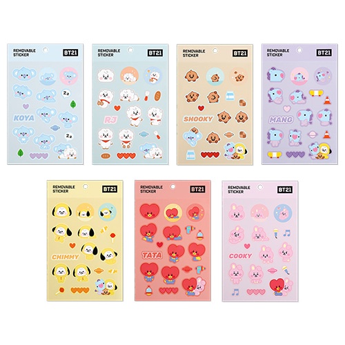 Miếng Dán Hình BTSS-613 / 21 Dễ Thương Trang Trí Điện Thoại / Laptop / Hành Lý / Máy Tính Xách Tay / Vali / CHIMMY MANG SHOOKY RJ KOYA DIY