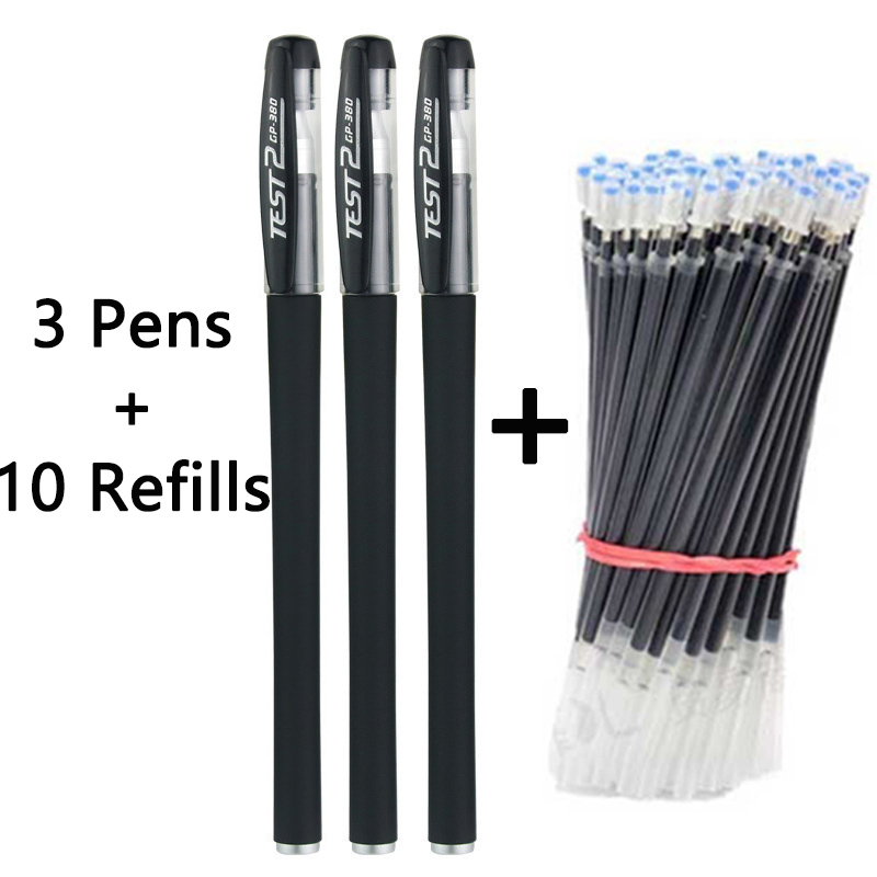 Set 3 bút kèm 10 ống mực đầu 0.5mm tiện dụng chất lượng cao