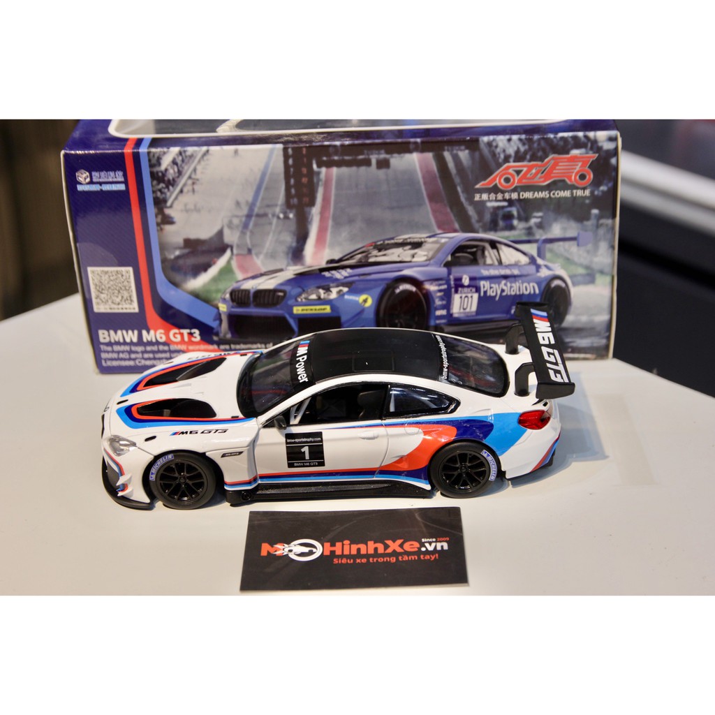 MÔ HÌNH XE BMW M6 GT3 NO.101 1:24 MSZ