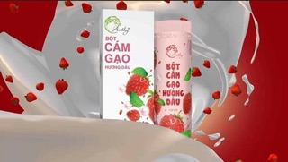 Bột Cám Gạo Hương Dâu Anthy Organic