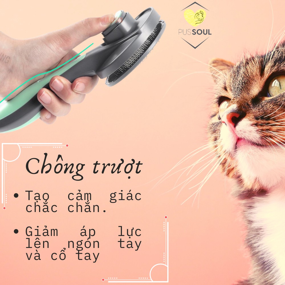 Cây lược chải cào cào lông mèo thế hệ 9 - New-generation cat comb
