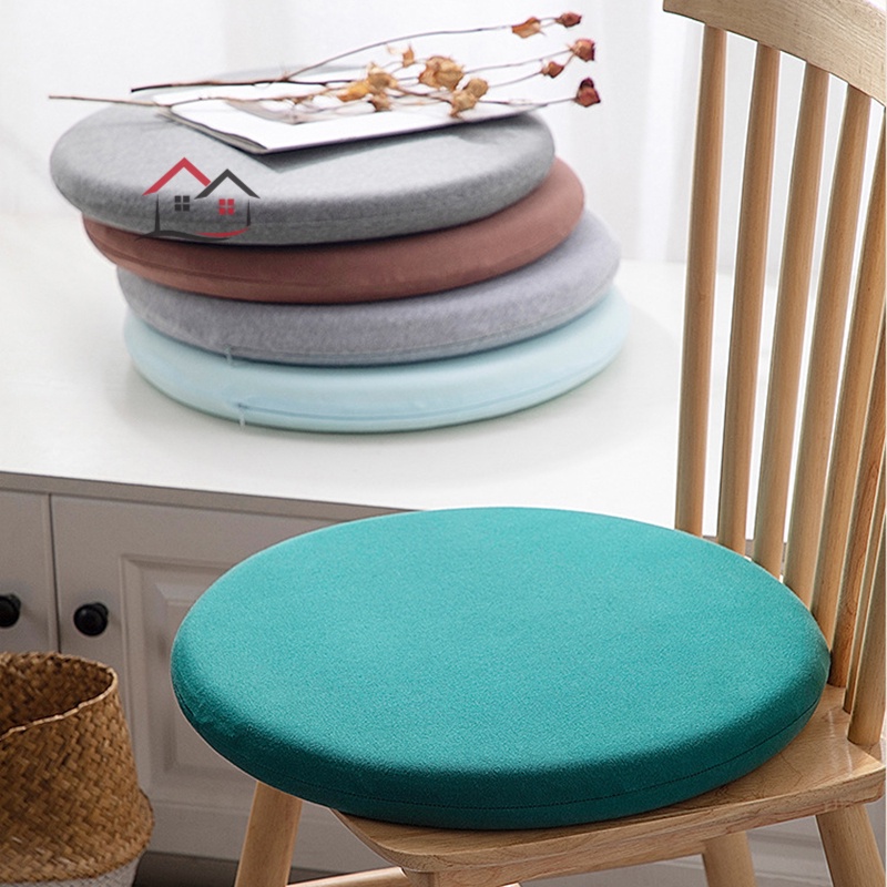 Đệm lót ghế ngồi hình tròn bằng vải và xốp thoáng khí thoải mái làm sạch được tiện lợi dành cho nhà cửa