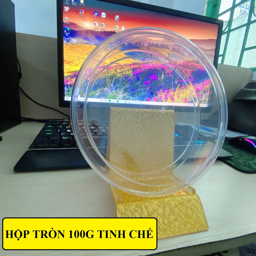 Hộp nhựa tròn đựng yến 30/50/100g
