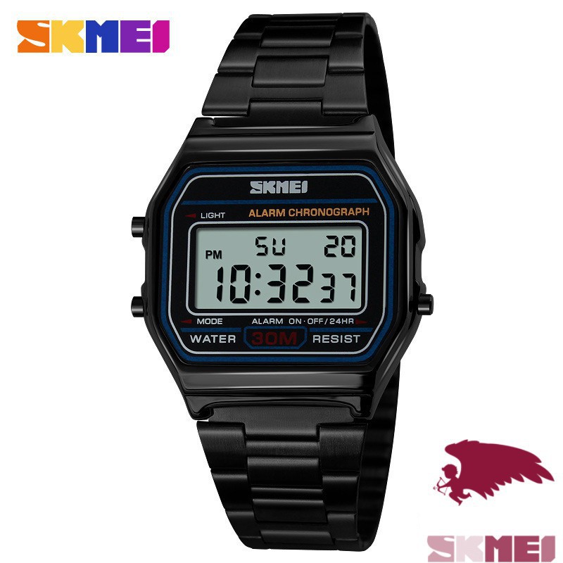 Đồng Hồ Unisex SKMEI Chính Hãng Dây Thép Không Gỉ 1123 Size 33mm Chống Nước 3ATM