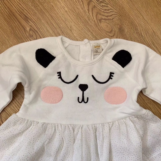 Đầm bé mèo xuất dư cute- 3 đến 24m