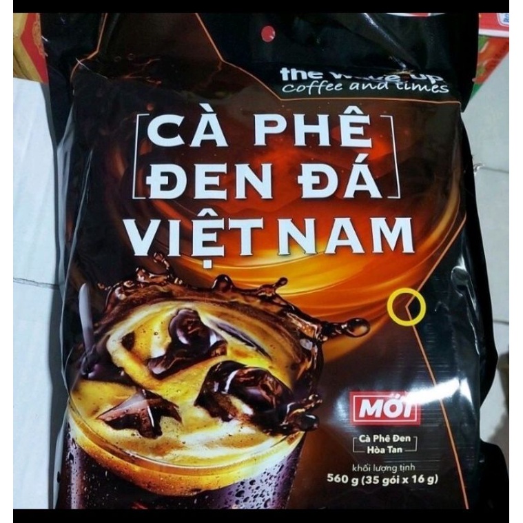 Cafe Wake Up Đen Đá Việt Nam đậm vị thơm ngon (35gói x 16g) | BigBuy360 - bigbuy360.vn