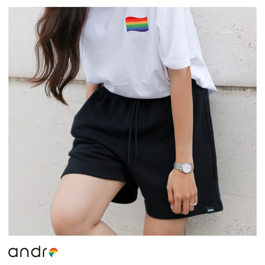 Quần Short Thun Unisex Nam Nữ, Form Rộng, Đứng cao trên đầu gối