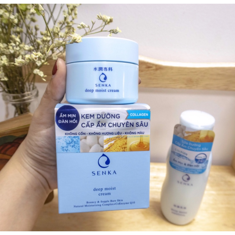 Kem Dưỡng Trắng, Cấp Ẩm, Mờ Thâm Nám Senka Cream