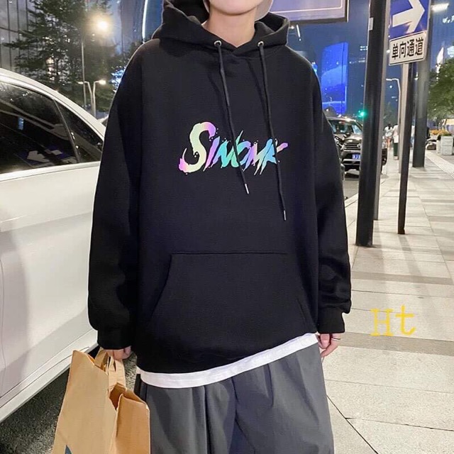 Áo hoodie phản quang SINO chất nỉ ngoại cao cấp