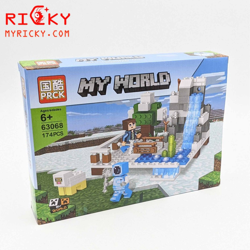 Bộ LEGO xếp hình MY WORLD(170+ mảnh) lắp ráp mô hình Minecraft - 4 Mẫu
