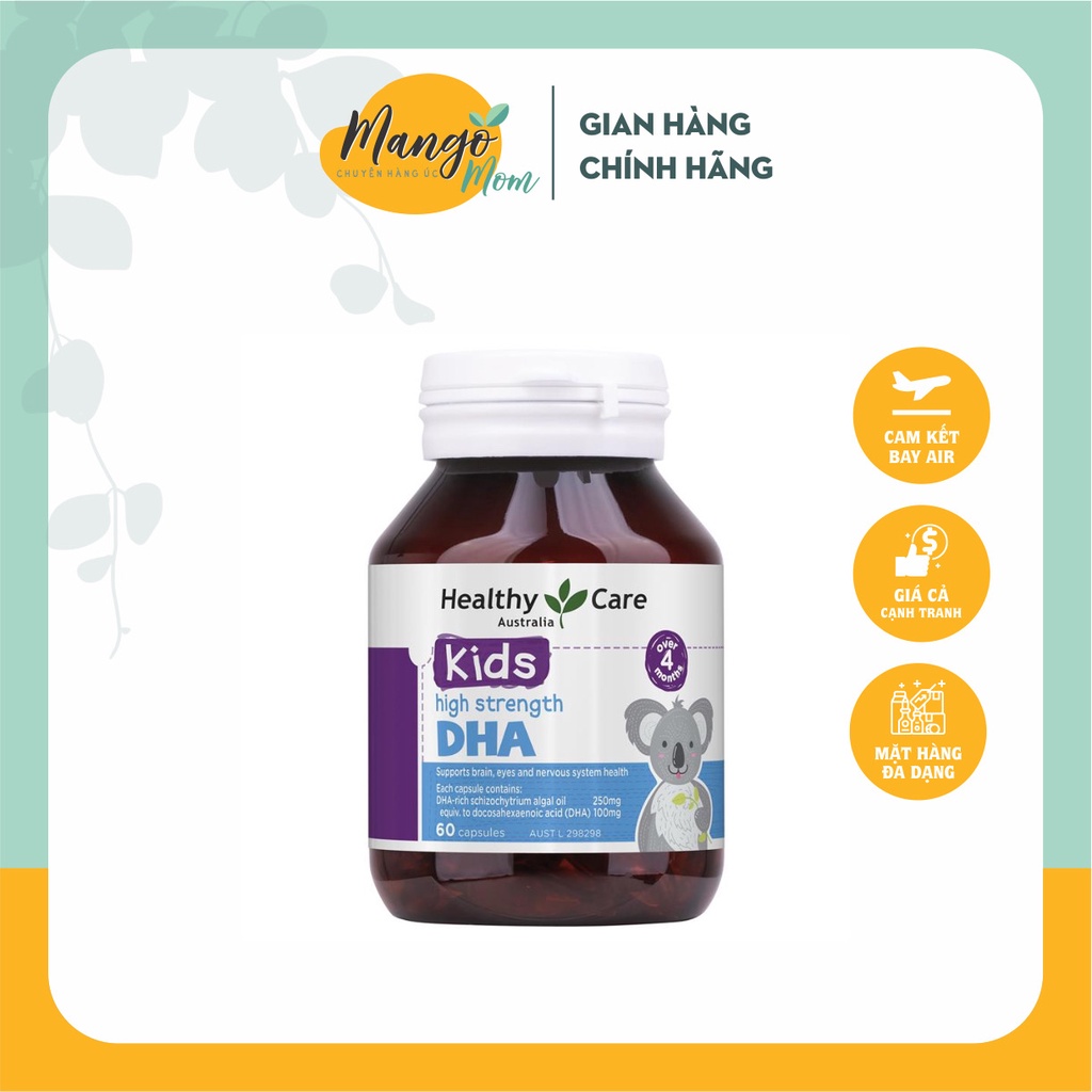 - DHA Kids Healthy Care cho bé 60 viên - Tăng chỉ số iq phát triển trí tuệ