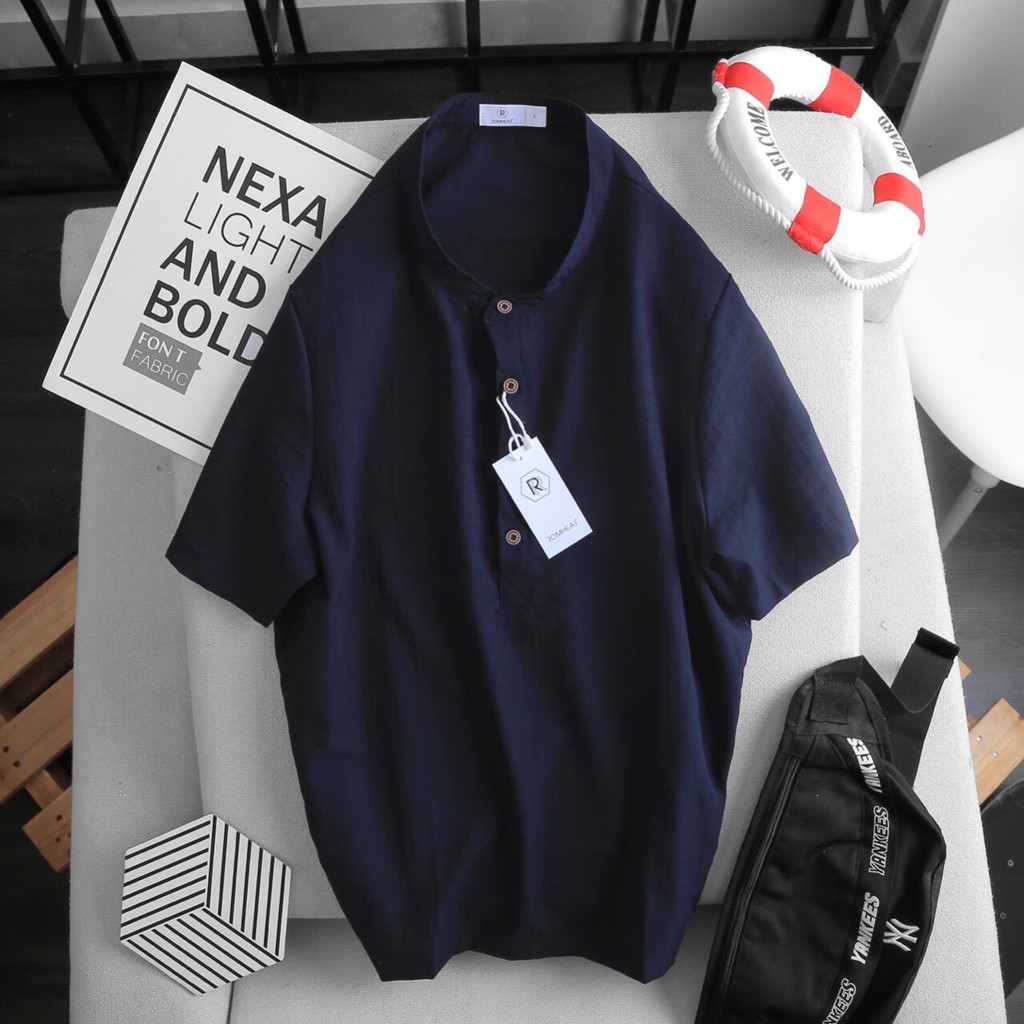 Áo Đũi Nam Cộc Tay Cổ Tàu, Chất Đũi Thái, Form Chuẩn Mặc Mát Lạnh | BigBuy360 - bigbuy360.vn