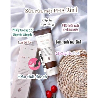 Sữa rửa mặt PHA 5.5 tẩy da chết ngừa mụn