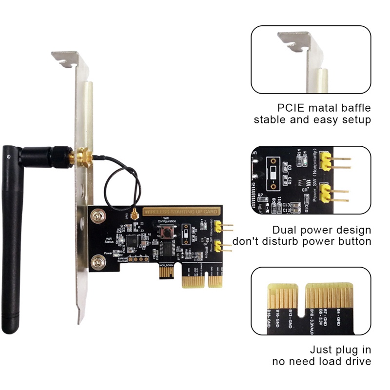 Rơ le công tắc thông minh không dây mini PCI-E