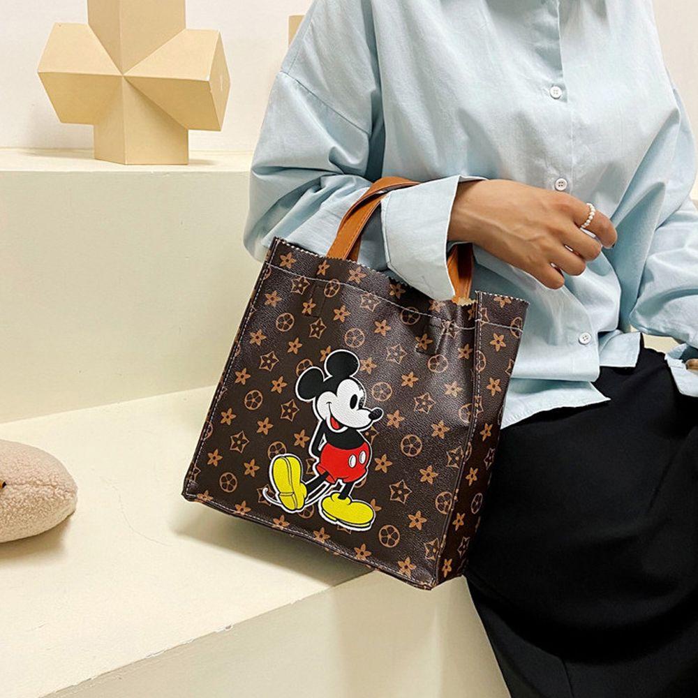 Somedayzl Túi Đeo Vai Đựng Tiền Xu In Chữ Tote Chuột Mickey Thanh Lịch Cho Nữ Sinh