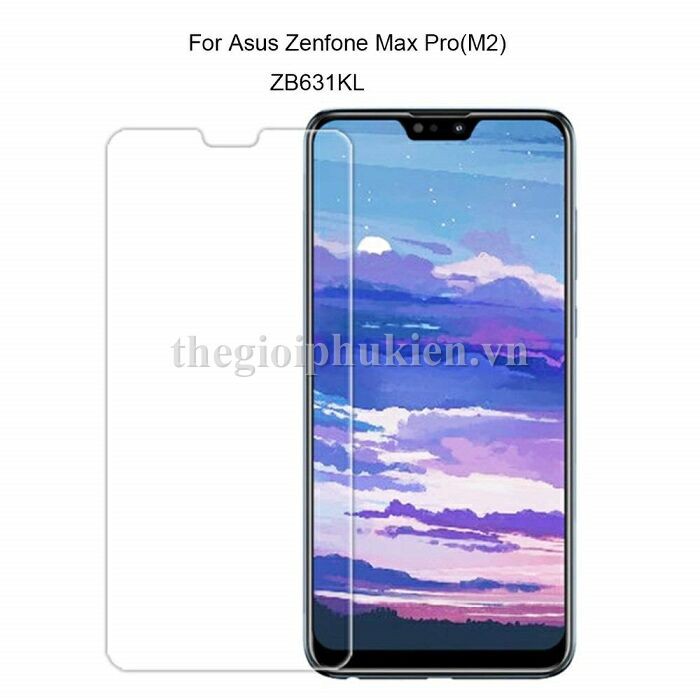 Tấm dán kính cường lực Asus ZenFone Max Pro M1, Asus ZenFone Max Pro M2 hiệu Glass Pro chống vỡ, chống xước màn hình