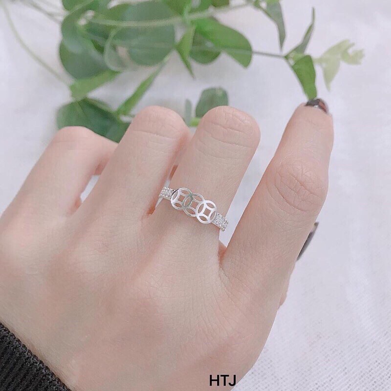 NHẪN KIM TIỀN BẠC TA MẪU MỚI LINH MIU SILVER