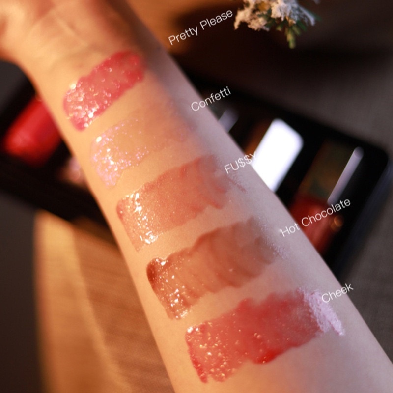 Son Bóng Nhũ Có Màu Tự Nhiên Hack Môi Căng Mọng Siêu Tây Nude Long Lasting Lip Gloss 9ml