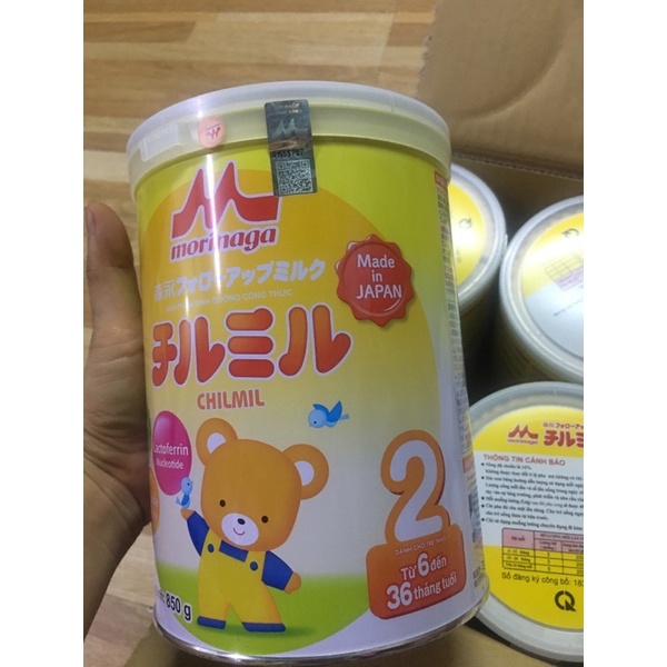 Compo Sữa Morinaga số 2(4 lon,850g,tách đai,date th8/23)