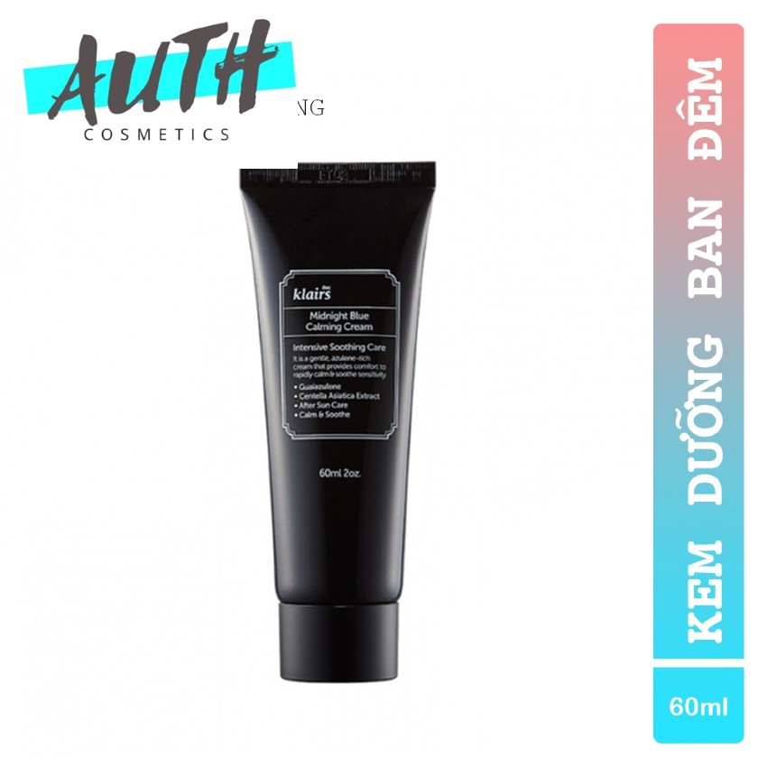 Kem Dưỡng Klairs Midnight, Kem Dưỡng Ẩm Klairs Blue Calming Cream 60g MOON21 Phục Hồi Tổn Thương Da | BigBuy360 - bigbuy360.vn