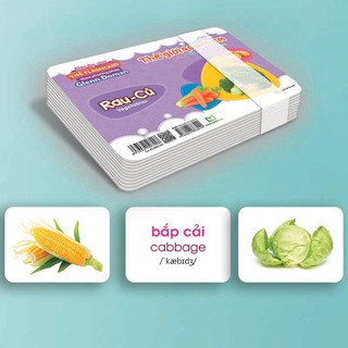 Flashcard Glenn Doman - Thế Giới Quanh Em: Rau - Củ
