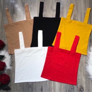 Áo 2 DÂY CROPTOP BẢNG TO