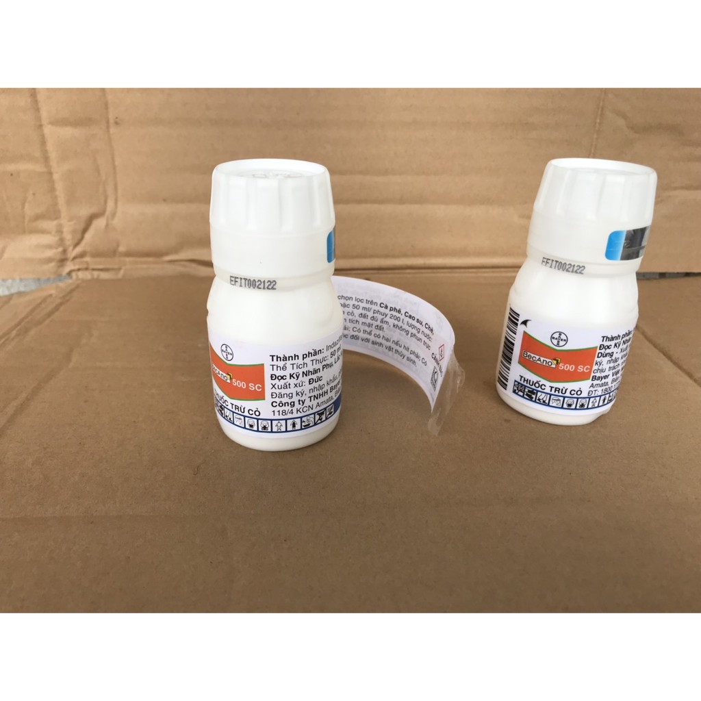 Thuốc diệt mầm 6 tháng Becano 50ml hòa 200 lít nước trừ cỏ 6 tháng, không làm chai đất