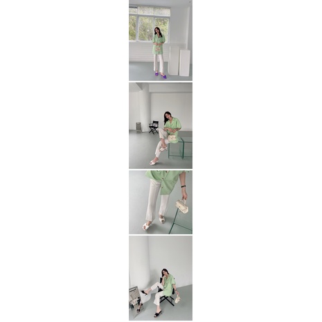 Giày Cao Gót Đính Nơ Nhiều Màu Xinh Xắn Thời Trang Hàn Quốc Cho Nữ 2.76 Inch