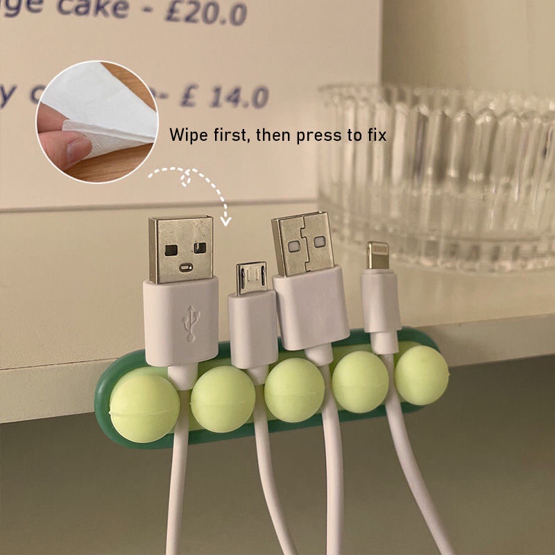 Munroe Kẹp Cố Định Dây Cáp Sạc / Điện Thoại Để Bàn Tiện Lợi