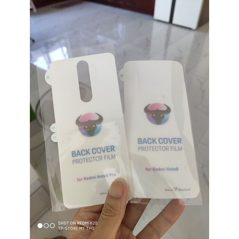 DÁN PPF MẶT LƯNG REDMI NOTE 8 - NOTE 8 PRO
