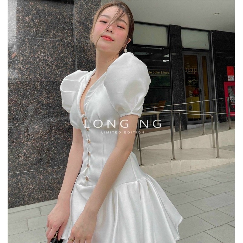 g85-dầm xoè phồng trắng, chất tapta | BigBuy360 - bigbuy360.vn