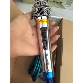 Mic dây karaoke shunison ktv sn688 cao cấp - dây 5m - micro có dây