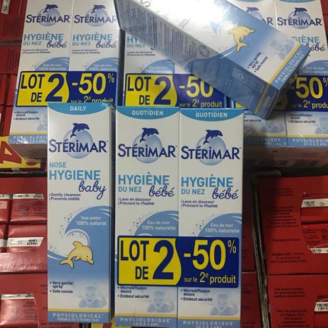 Xịt Muối biển Sterimar pháp 100ml