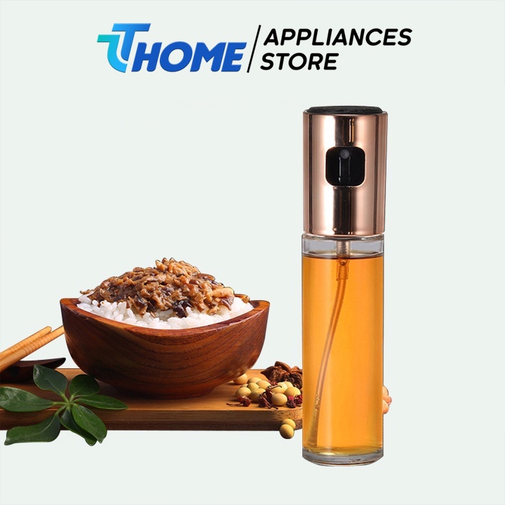 Chai xịt dầu ăn phun sương chai thủy tinh cao cấp nhỏ gọn tiện lợi 100ml TT- HOME