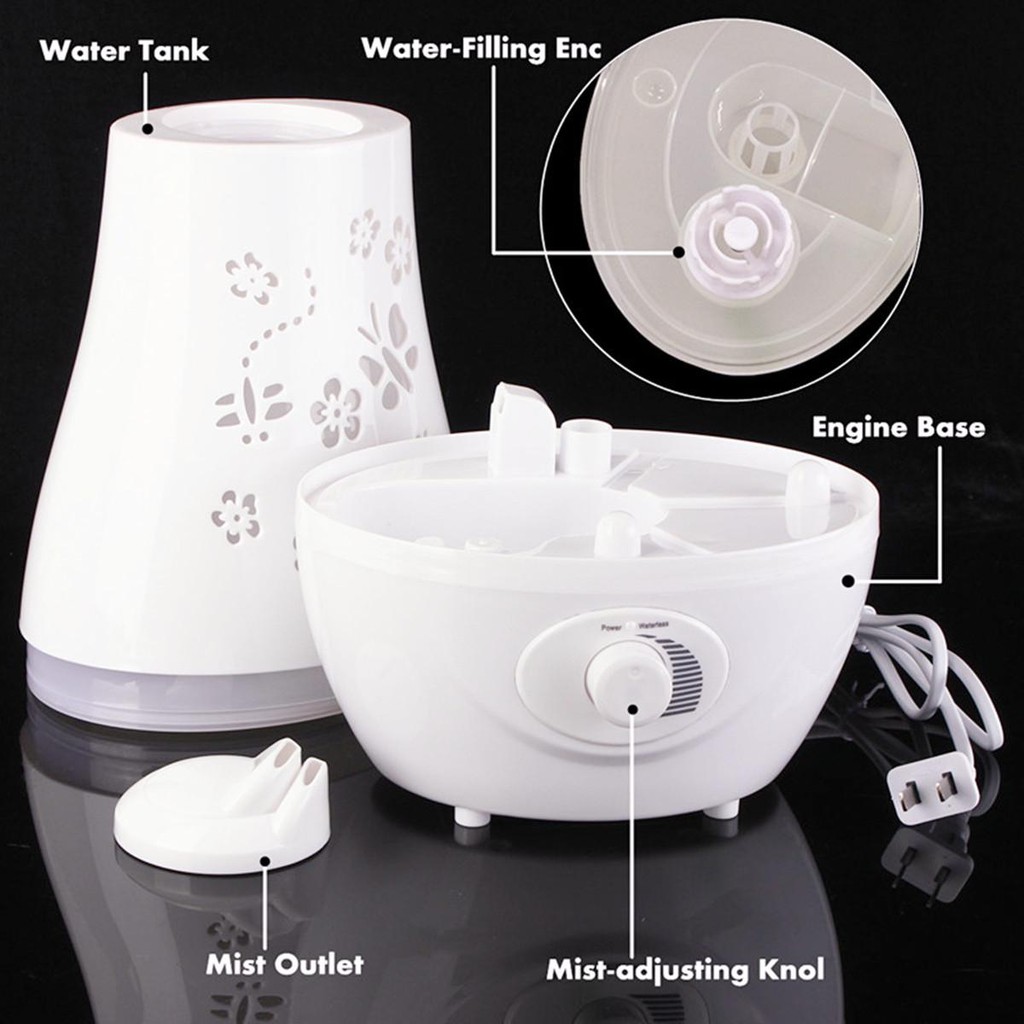 Máy Khuếch Tán Tinh Dầu Lớn Hồ Điệp 1500ml - Siêu phẩm cho phòng rộng, chống ẩm mốc, diệt khuẩn, tạo độ ẩm