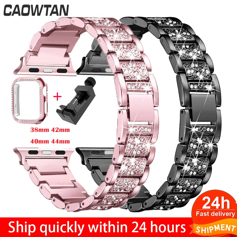 Dây đeo bằng thép không rỉ thay thế thích hợp cho Apple Watch 8Ultra 7 6 5 4 Band 40mm 44mm 38mm 42mm Series 5 4