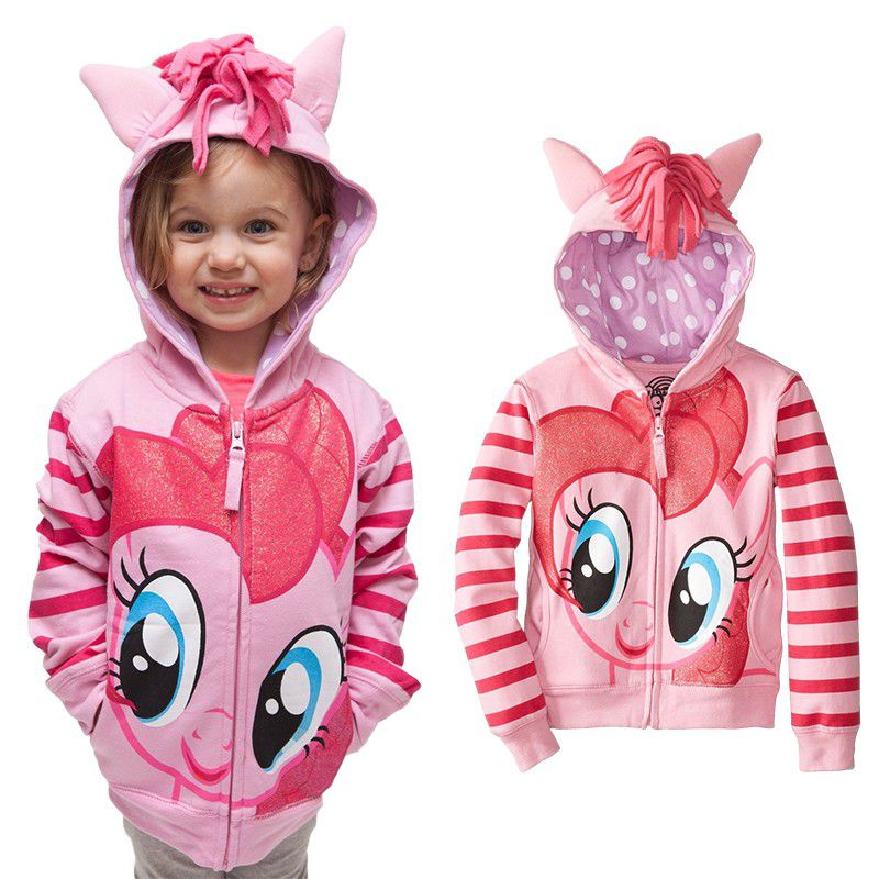 Áo hoodie Có Khóa Kéo Với Thiết Kế 3d my little pony Lý Tưởng Mặc Hàng Ngày Cho Bé Trai Và Bé Gái