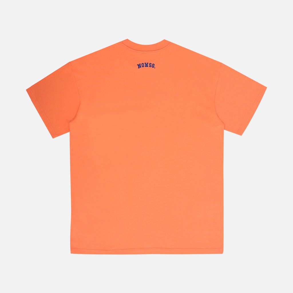 Áo thun NEEDS OF WISDOM Embroidered Uni Nowsg Tee - Orange - Local Brand Chính Hãng