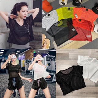 😊 Áo lưới nữ tập gym yoga!