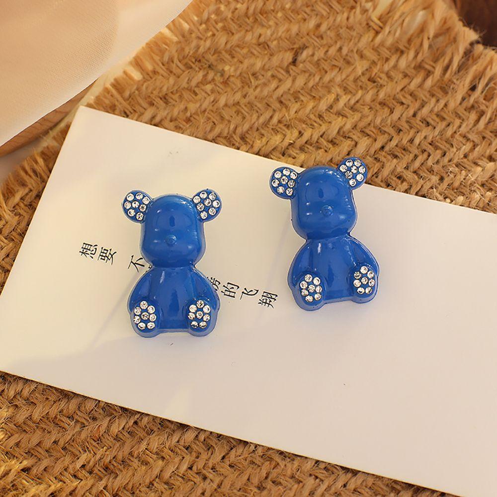 Bông Tai Hình Gấu Hoạt Hình Vui Nhộn Đáng Yêu|Khuyên Tai Hợp Kim Phong Cách Hàn Quốc Cho Nữ