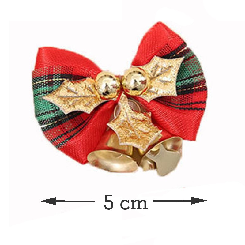 Set 10 Nơ 5cm Trang Trí Cây Thông Noel