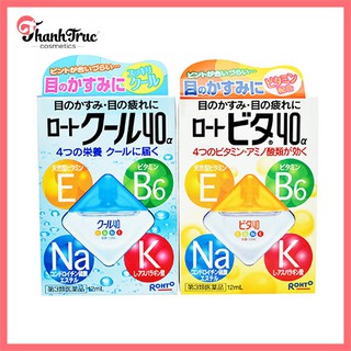 THUỐC NHỎ MẮT VITAMIN ROHTO NHẬT BẢN 12ML