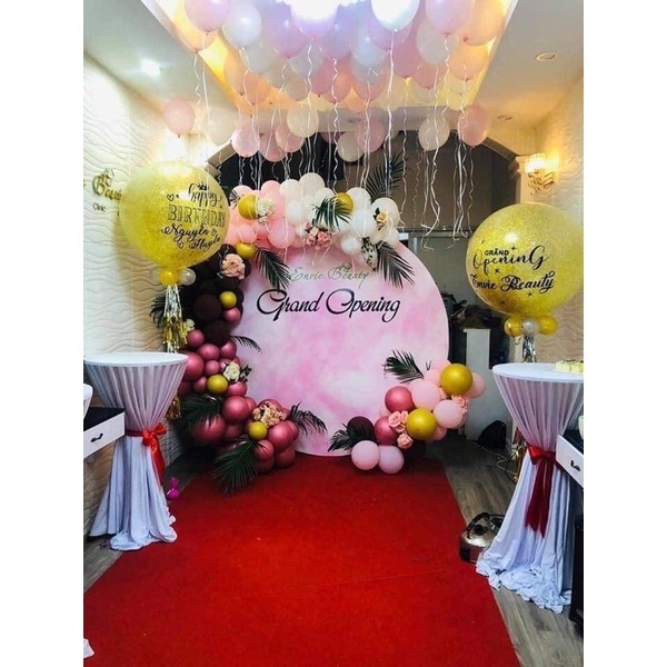 Bóng bay jumbo màu vàng in chữ theo yêu cầu