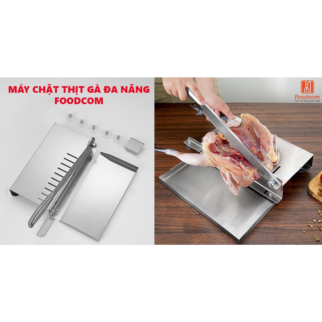 Máy thái thịt đa năng Foodcom, thái rau củ quả chính hãng thông minh tiện dụng tiết kiệm thời gian