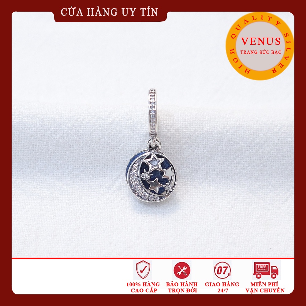 [Charm bạc 925 cao cấp] Charm treo trăng sao- Mã sản phẩm VENUSTTS