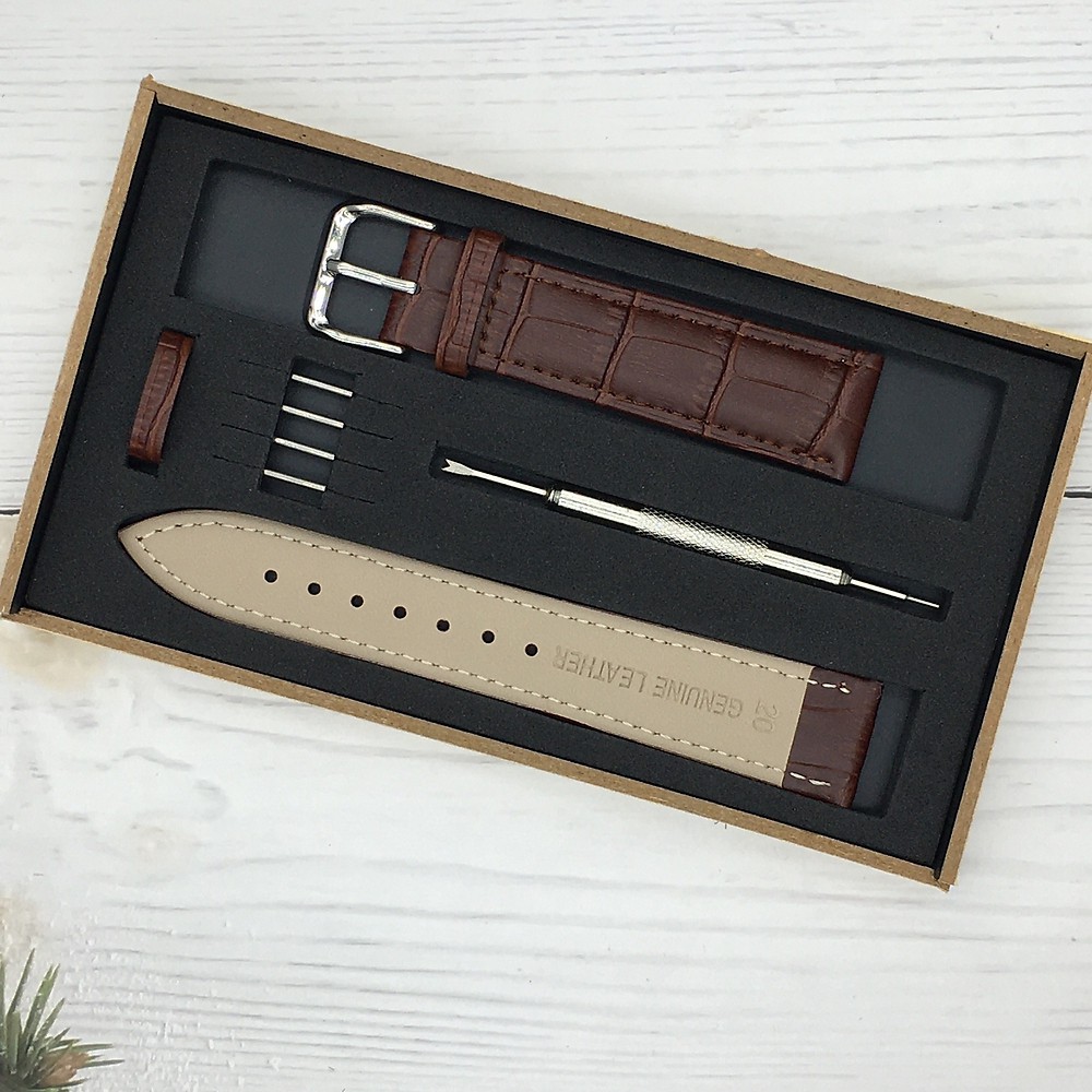 Dây da đồng hồ nam nữ đủ Size 18mm 20mm 22mm, Da thật  - Chính Hãng - VinBuy