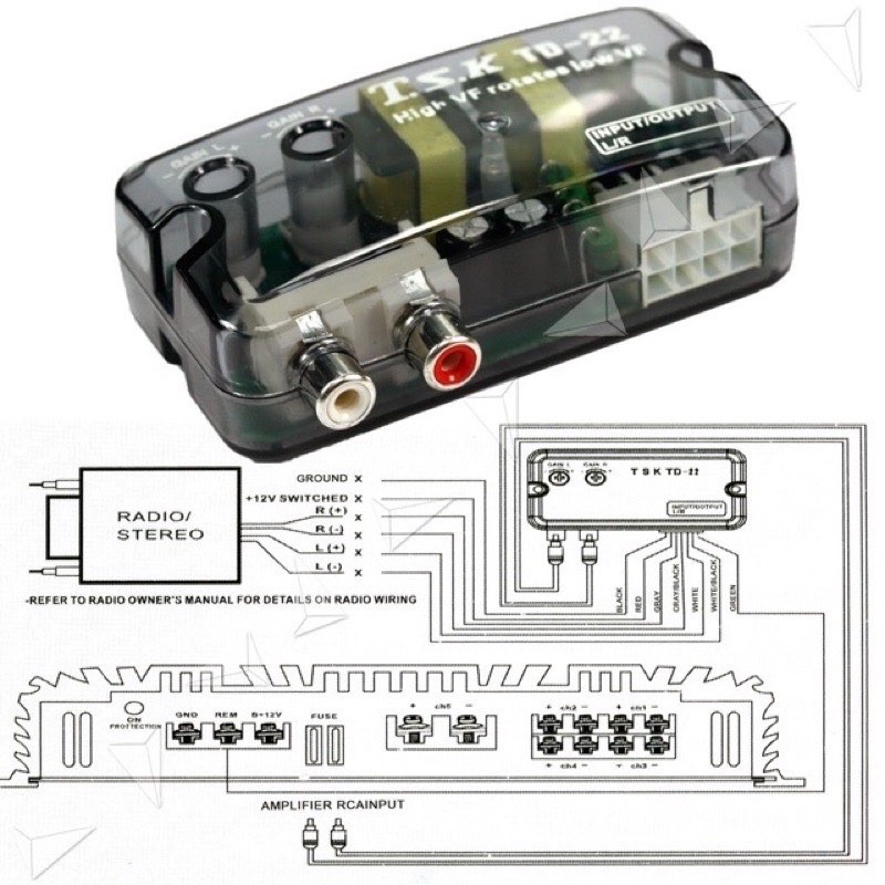 TSK TD-22 Bộ Chuyển Đổi Âm Thanh xe Hơi