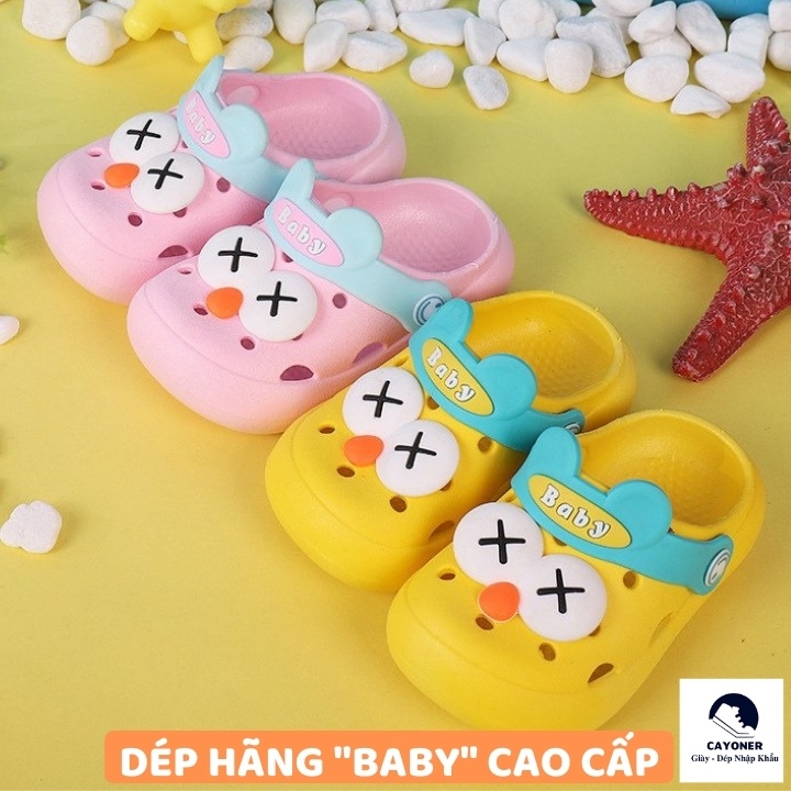 [DÉP HÃNG] Dép Cho Bé Trai Bé Gái Dép Sục Cross Cao Cấp Êm Ái Bền Đẹp Chống Trơn Trượt Chính Hãng Baby - Mã K20
